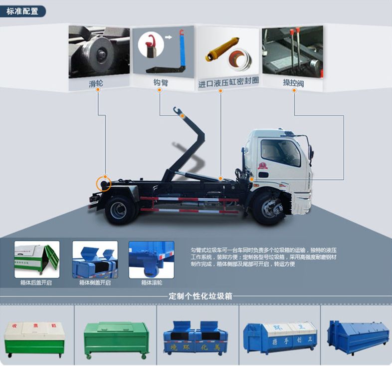 勾臂垃圾车厂家